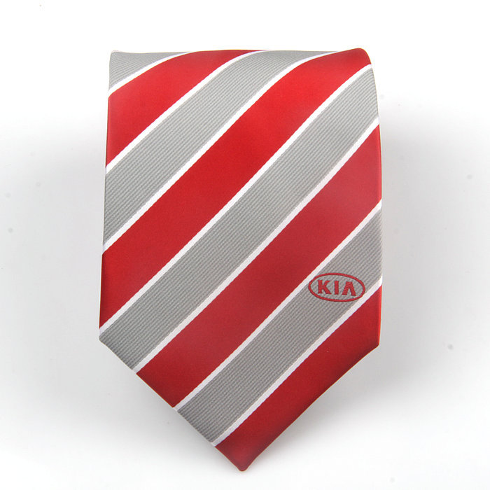汽车4s保险公司图案印花刺绣领带定制 企业团队logo名字领带定制