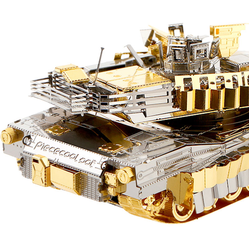 DIY全金属模型 艾布拉姆斯坦克军事拼装坦克 金属坦克模型军事坦克定制