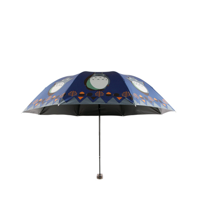 全自动龙猫动漫晴雨伞 折叠黑胶太阳伞防晒遮阳儿童伞男女 