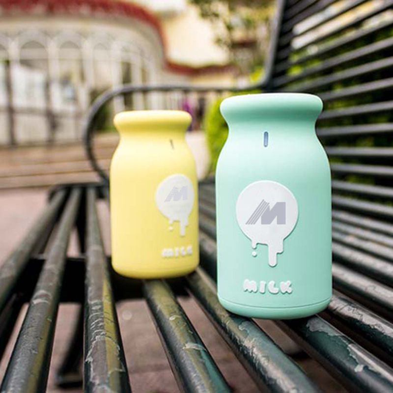 牛奶瓶充电宝 小巧可爱移动电源 创意超萌便携充电宝定制