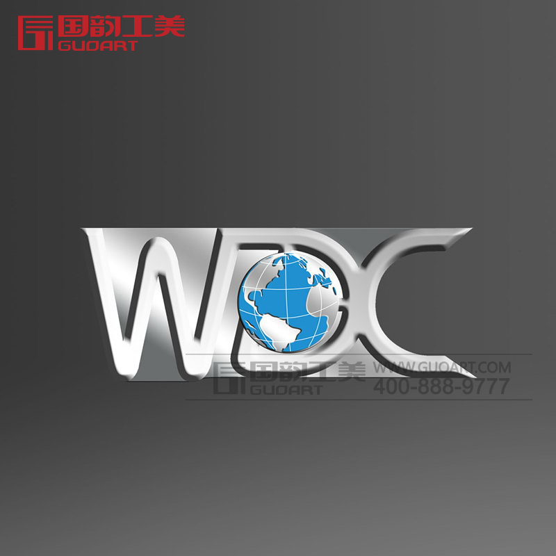 WDC异形字母徽章定制