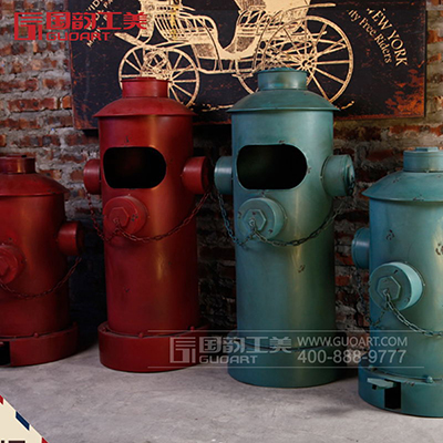 美式复古消防栓摆件仿铜树脂摆件创意礼品定做