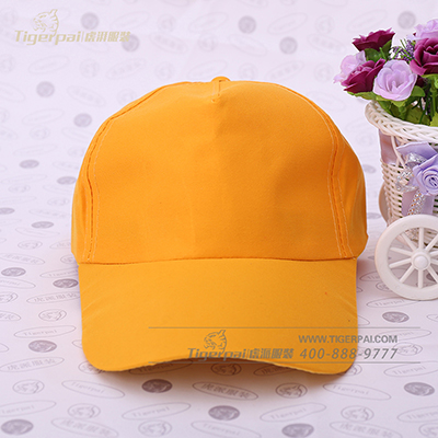 小学生黄色太阳帽定制 儿童遮阳帽批发