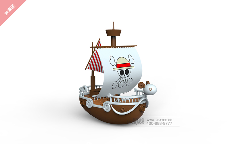 海贼王黄金梅丽号-塑胶玩偶模型定制