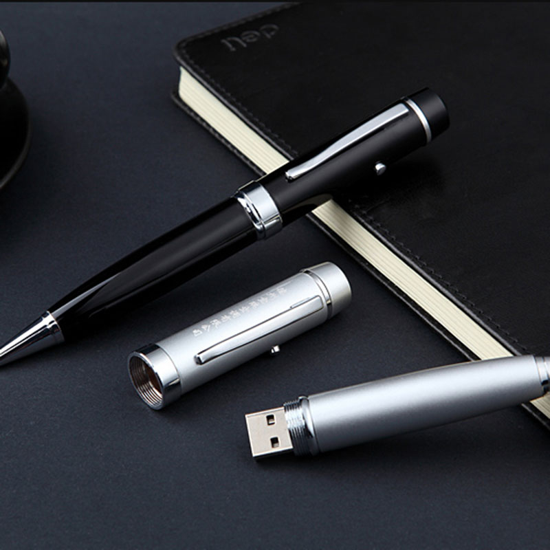 多功能U盘笔，激光头，LED灯，圆珠笔礼品个性定制LOGO商务礼品
