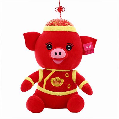 猪年吉祥物定做 毛绒公仔定制 小猪猪毛绒玩具玩偶 