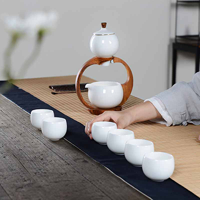 茶杯茶壶整套装礼品定制 工夫茶具家用办公陶瓷杯批发 喝茶简约中式手绘茶具