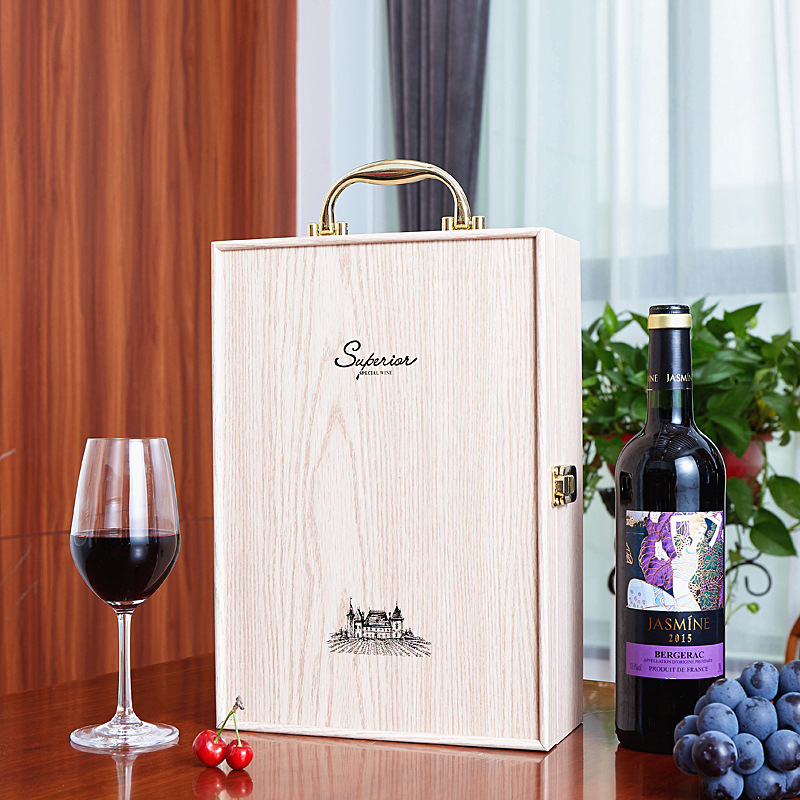 酒杯钢琴烤漆红酒木盒包装单双6支装定制 新款高档葡萄酒礼盒批发