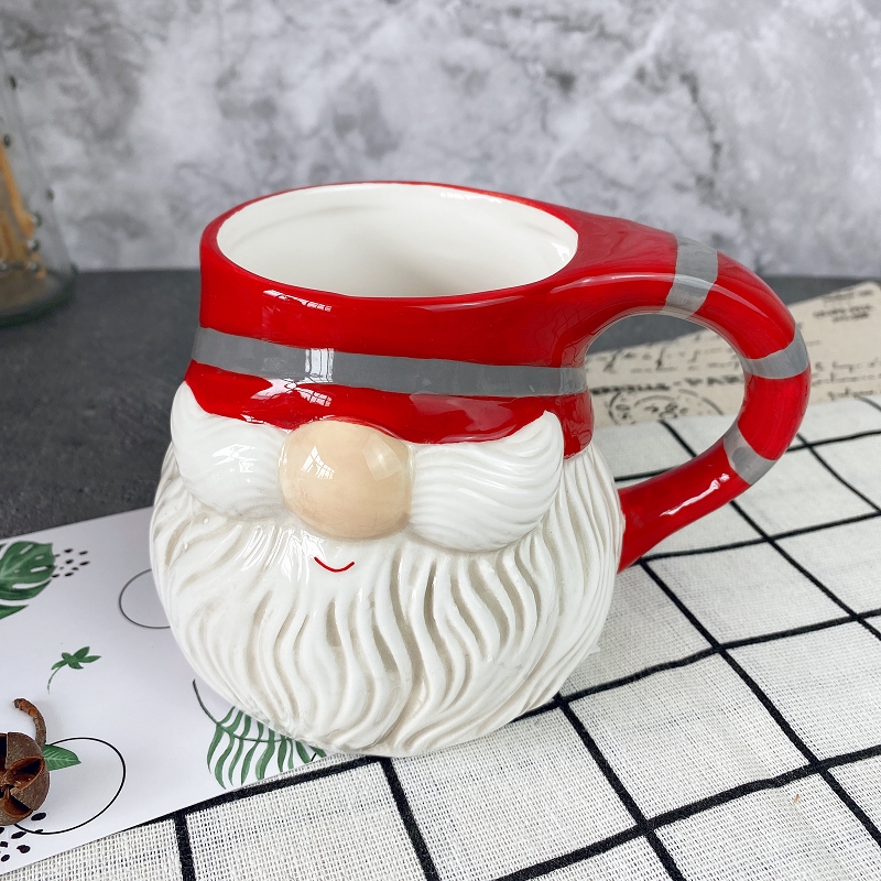 北欧风家居陶瓷工艺摆盘定制 圣诞节下午茶陶瓷餐具 陶瓷工艺品摆件