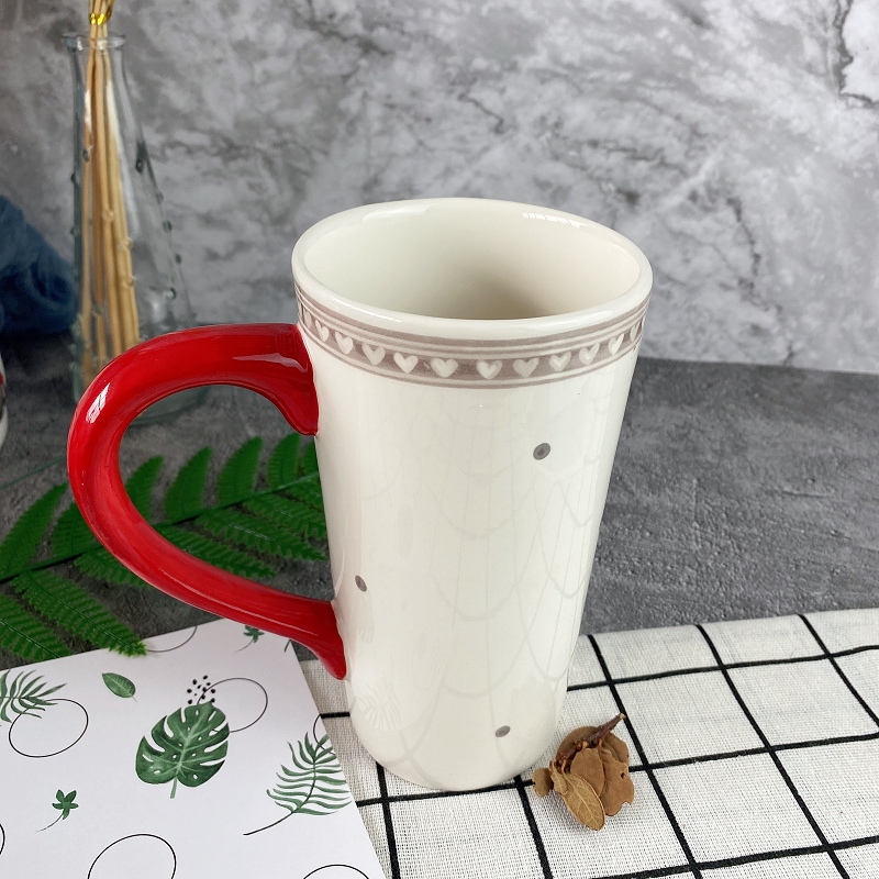 办公茶杯定制 圣诞陶瓷礼品茶杯批发厂家 陶瓷马克杯咖啡杯定做