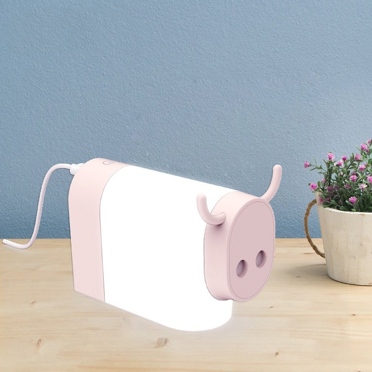 2021牛年礼品定制厂家 创意牛造型台灯电灯定做 牛气智能电灯