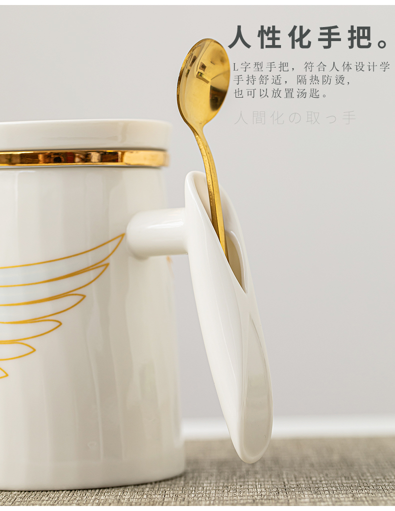 陶瓷马克杯定制 办公室茶水杯员工福利礼品杯子定做批发
