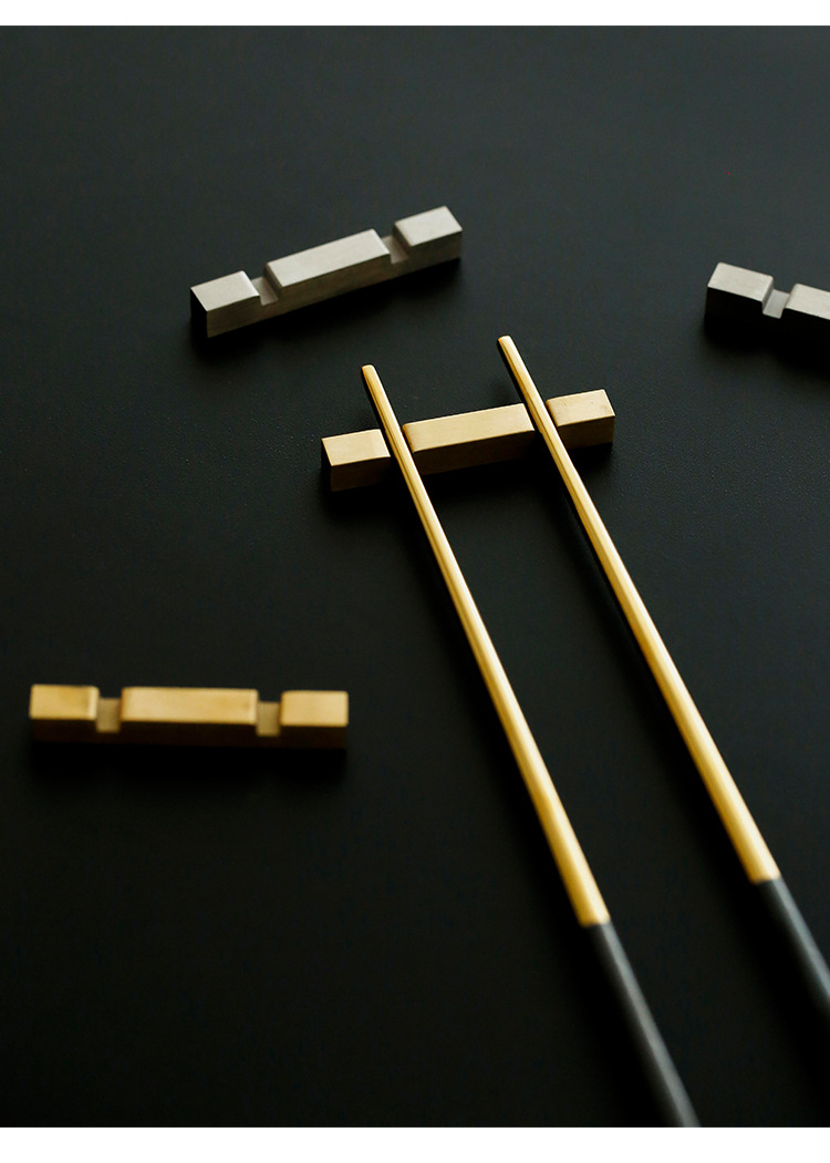 筷托定制批发厂家 不锈钢餐桌摆件装饰 筷架批发定做