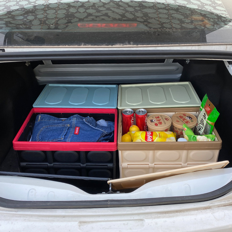 厂家直销汽车折叠收纳箱 后备箱整理箱批发 车用置物箱置物盒车载杂物储物箱