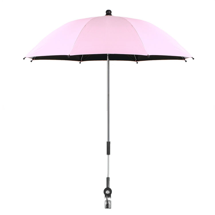 童车伞婴儿推车伞 儿童伞防紫外线遮阳伞 遛娃神器伞童伞黑胶太阳伞