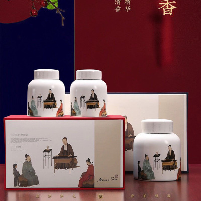 礼品陶瓷罐订货 陶瓷包装罐厂家制作 陶瓷茶叶罐批发厂家