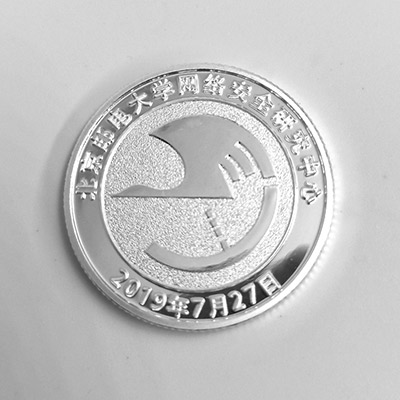 北京邮电大学纯银纪念章批量定制大货图