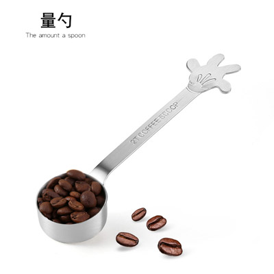 不锈钢圆形咖啡量勺量匙批发 烘焙刻度计量调味匙料理勺厨房小工具 咖啡店餐具勺子定做logo