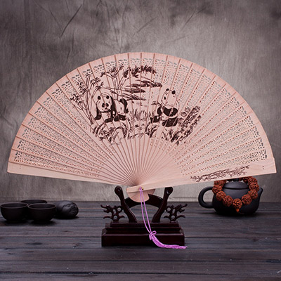 扇子折扇定制 中国风古风女士舞蹈香木扇子可定制广告logo
