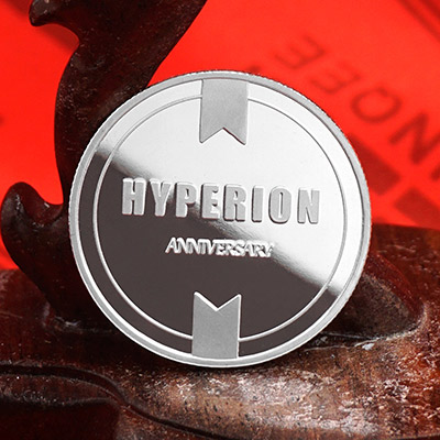 HYPERION-IT通信纯银纪念章定制  周年纪念礼品