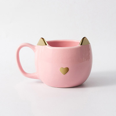 爆款创意礼品杯子批发 陶瓷卡通猫咪陶瓷杯定制 3d立体浮雕动物陶瓷猫杯订做