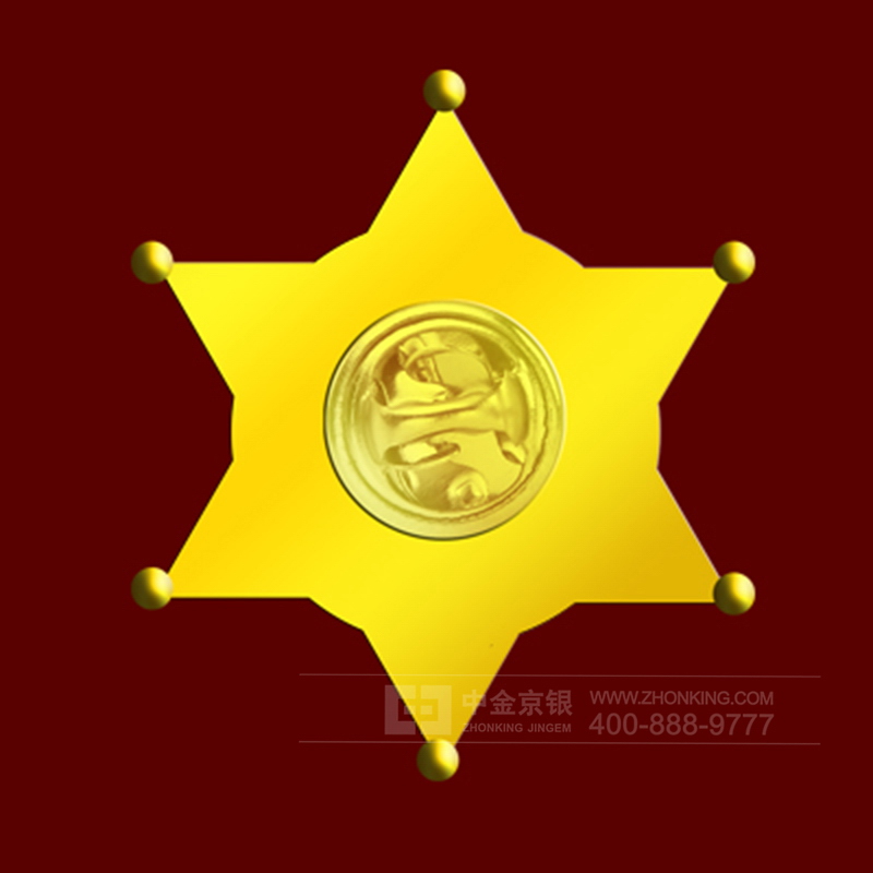 定制足金徽章