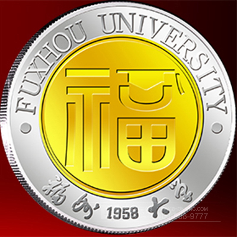 银镶金纪念章定制