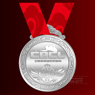 2017年 2月 长沙定制 群英体育定制纯银奖牌