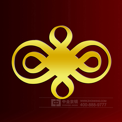 2017年 2月 长沙定制 中国结定制镀金徽章