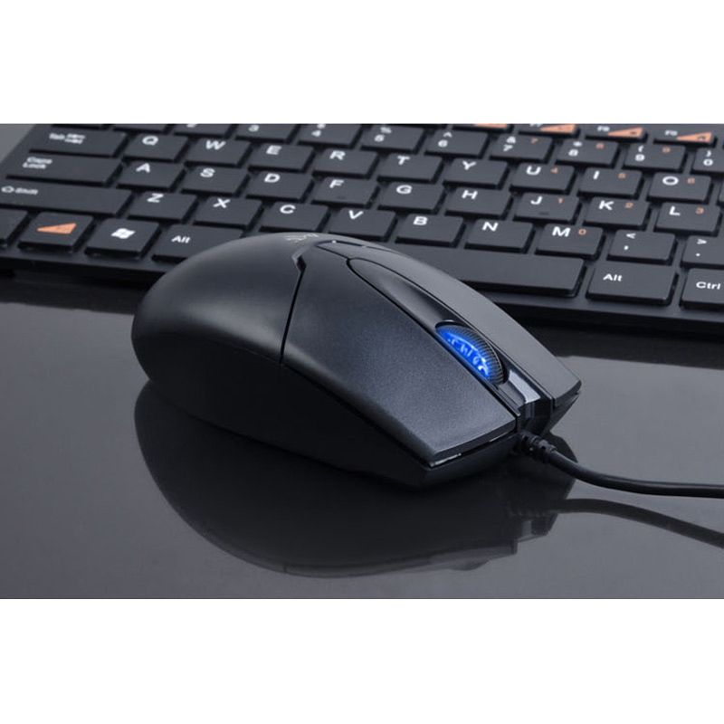 笔记本台式电脑鼠标有线游戏家用办公用USB鼠标圆口