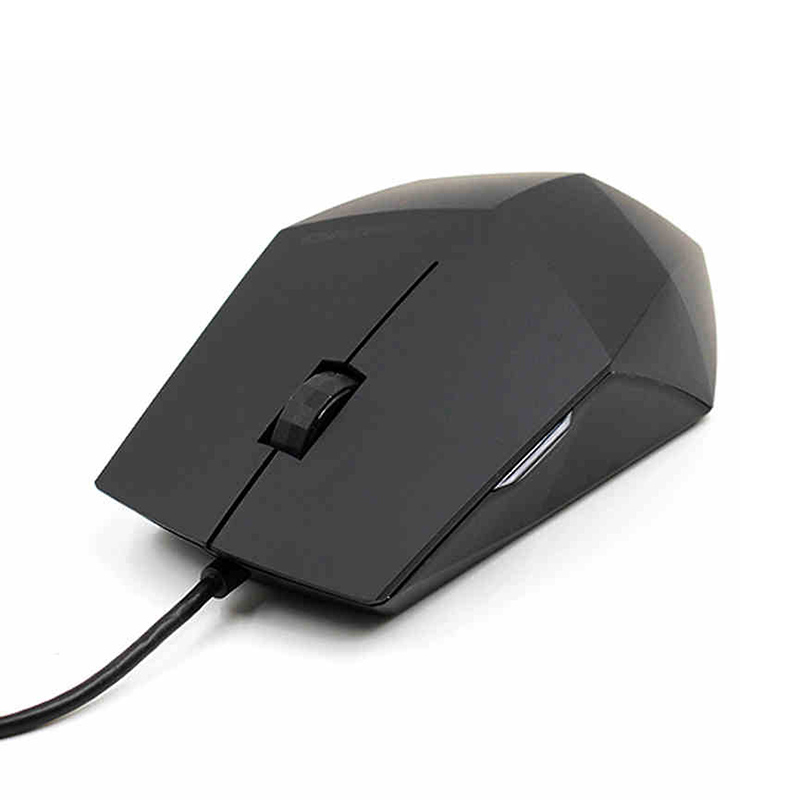 有线鼠标台式笔记本办公家用USB黑钻磨砂网吧游戏大鼠标定制