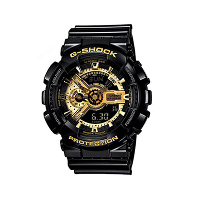 卡西欧G-SHOCK GA-110GB男士运动黑金防水运动机械手表定制