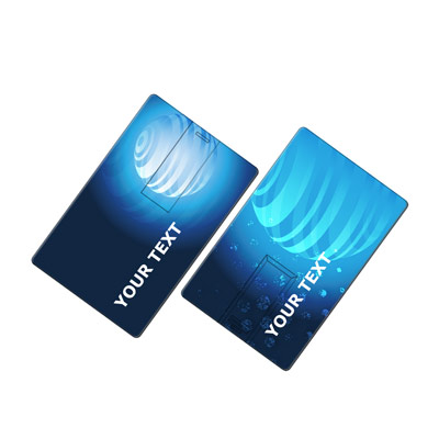 公司企业礼品卡片式u盘可定制 商务高清彩印名片式防水优盘定制