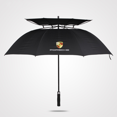 创意双层高尔夫雨伞长柄伞 商务日本伞超大雨伞双人伞定制