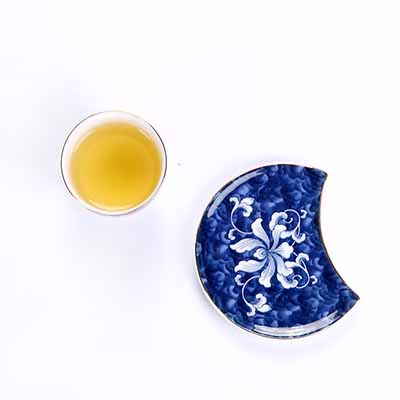 陶瓷品茗杯茶杯 白地青花瓷功夫茶具小茶杯主人杯 普洱茶盏单杯定制