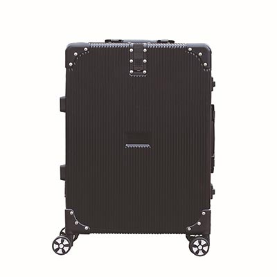 高档细条纹铝框拉杆箱 万向轮旅行箱 托运箱登机行李箱定制