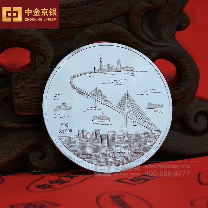 纯银纪念章定做  库伯耐吉（宁波）电器有限公司定制