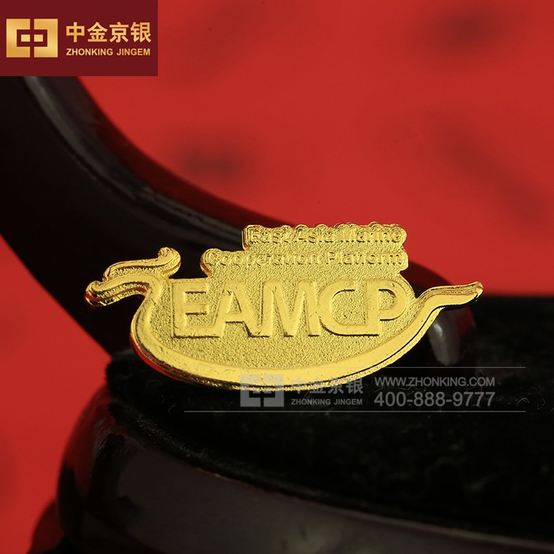 纯金徽章 EAMCP徽章胸针 定制