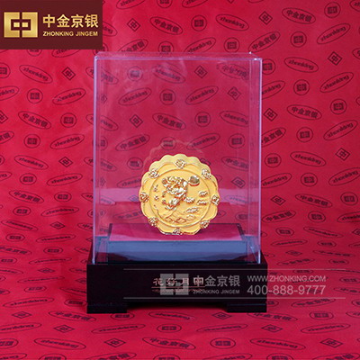 花好月圆  足金银月饼定做
