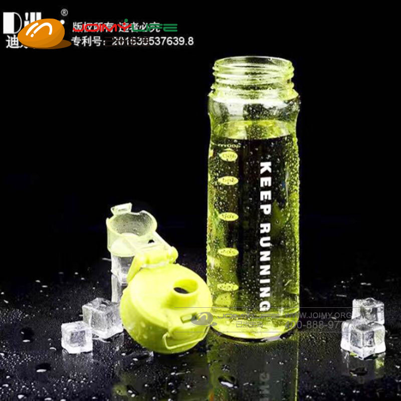 迪乐贝尔透明便携式弹跳保温杯定做