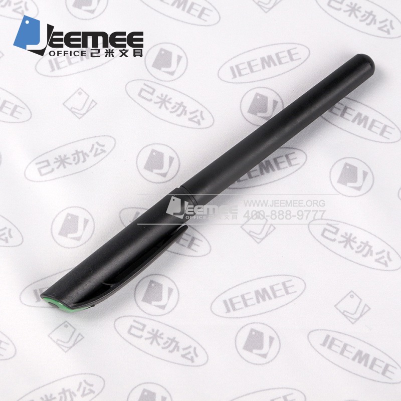 纯黑商务签字笔 标准0.5MM碳素中性笔 定制