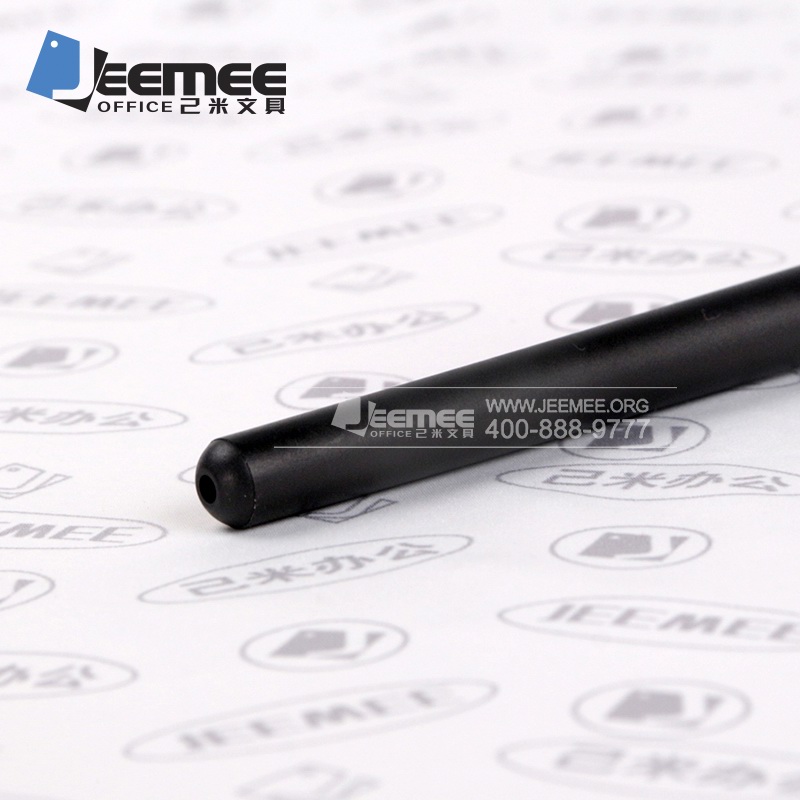纯黑商务签字笔 标准0.5MM碳素中性笔 定制