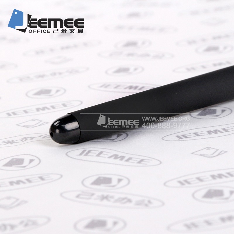 黑色多用签字笔 便携防滑防丢中性笔 定制
