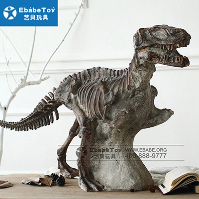 恐龙化石摆件 仿真恐龙化石立偶个性摆件装饰品 定制