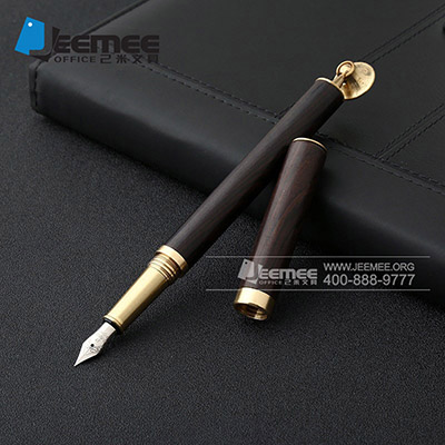 黄铜檀木钢笔 商务创意签名墨水笔 定制