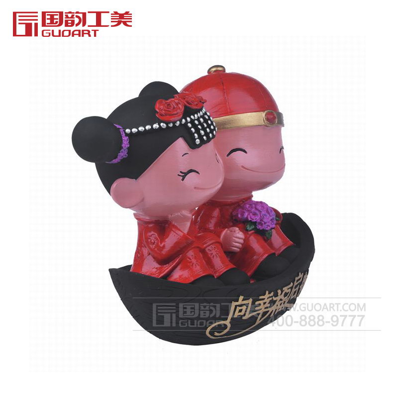 向幸福起航活性立体炭雕摆件礼品摆件定做