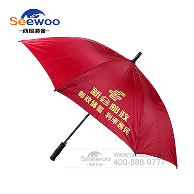 红色直杆伞 耐用耐高温晴雨伞 厂家定制