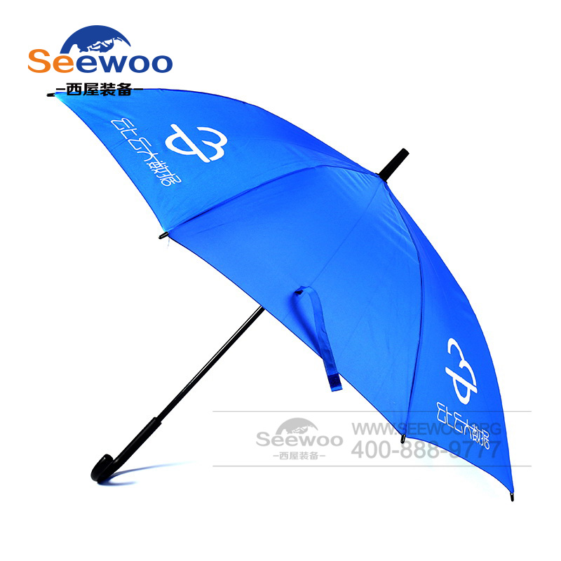 蓝色直杆伞 耐用晴雨伞家用雨伞 雨伞定制