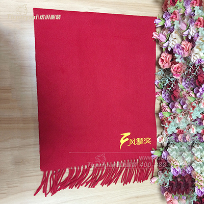 上海彭吉文化围巾定制 羊绒礼品围巾