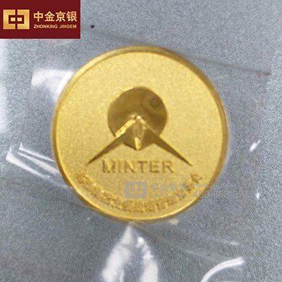 名泰医疗器械足金徽章定制 金徽章定做 徽章厂家定做